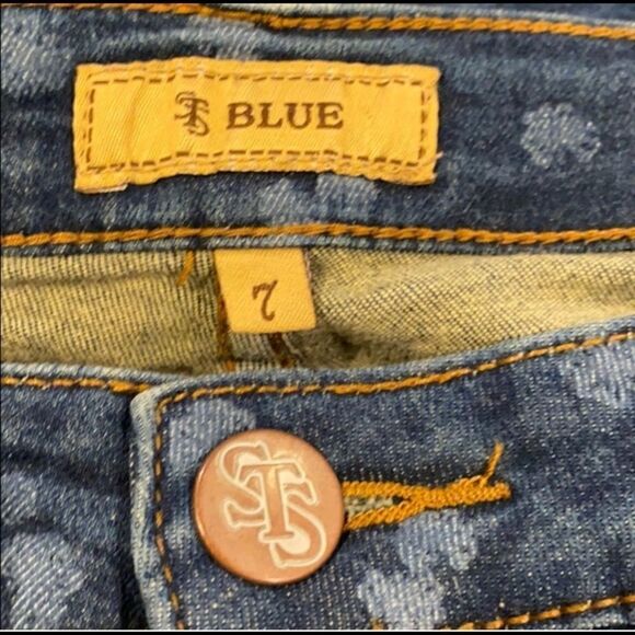 STS BLU PIPER MID RISE SKINNY DANDELION PRINT JEAN - Picture 7 of 8